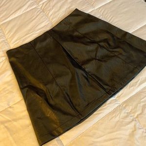 Faux Leather boss babe mini